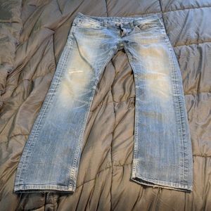Buffalo jeans used 33W 34L Slim straight strratch